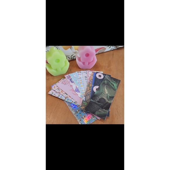 Groovy Goose Duo Bookmark Blue Pink Green Cute Sassy Geese Funny Bookish Gift - Picture 8 of 8